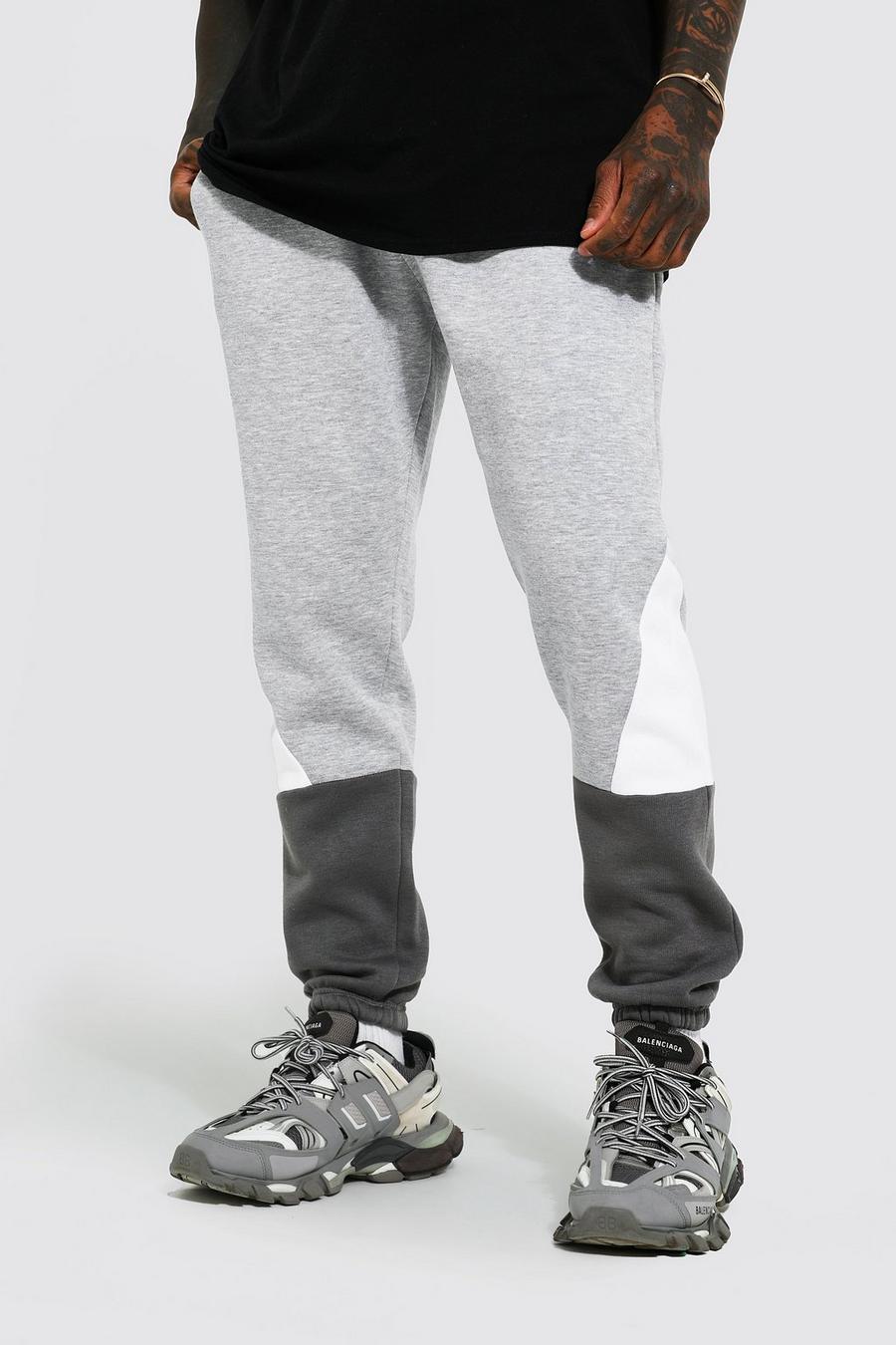 Regular Fit Colour Block Jogger | boohoo